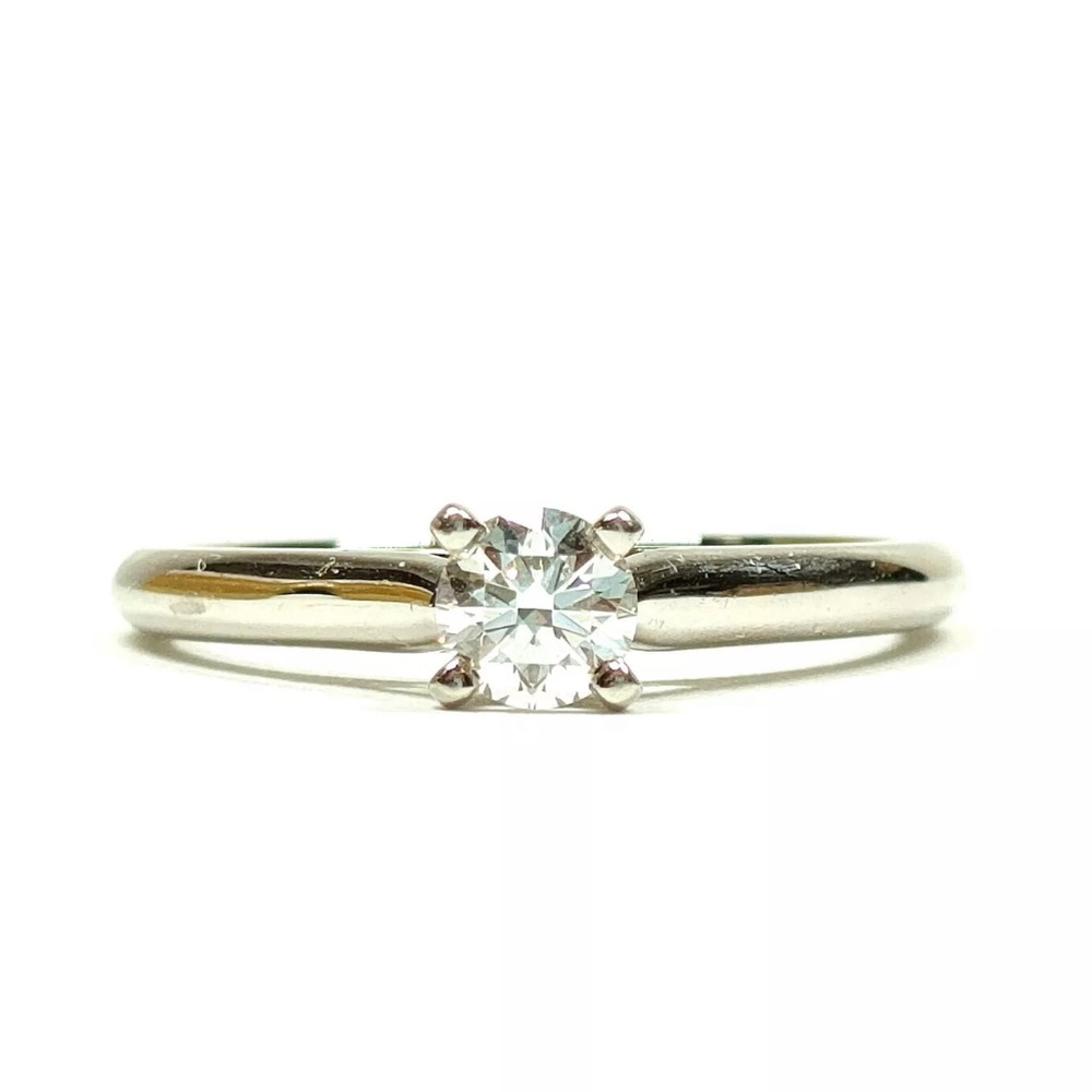 Cartier 1895 1/4 Carat VVS2/E GIA Natural Diamond Platinum Engagement Ring Sz 46 - Picture 15 of 16